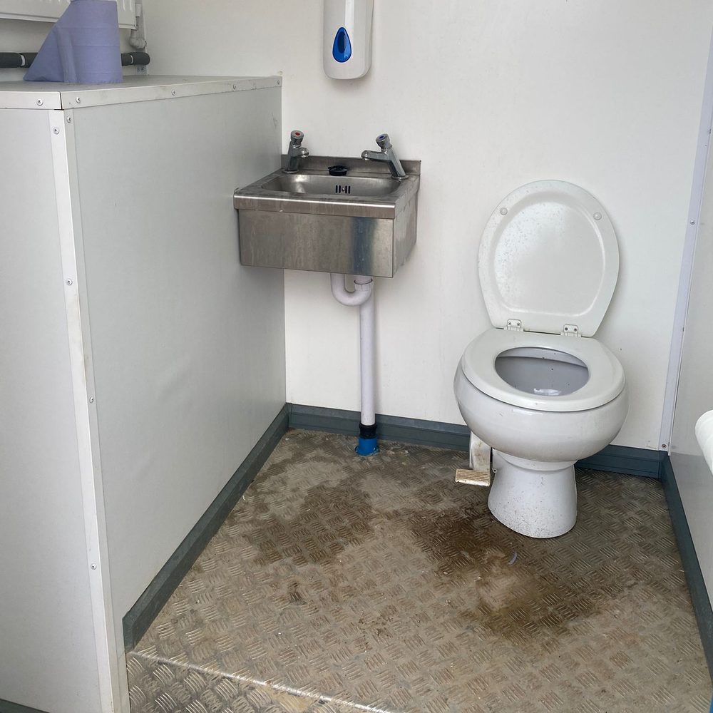 Clean interior of a TankAway-serviced site welfare unit